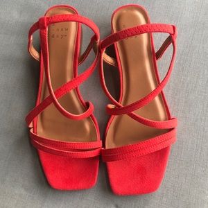 NWOT a new day red sandals
